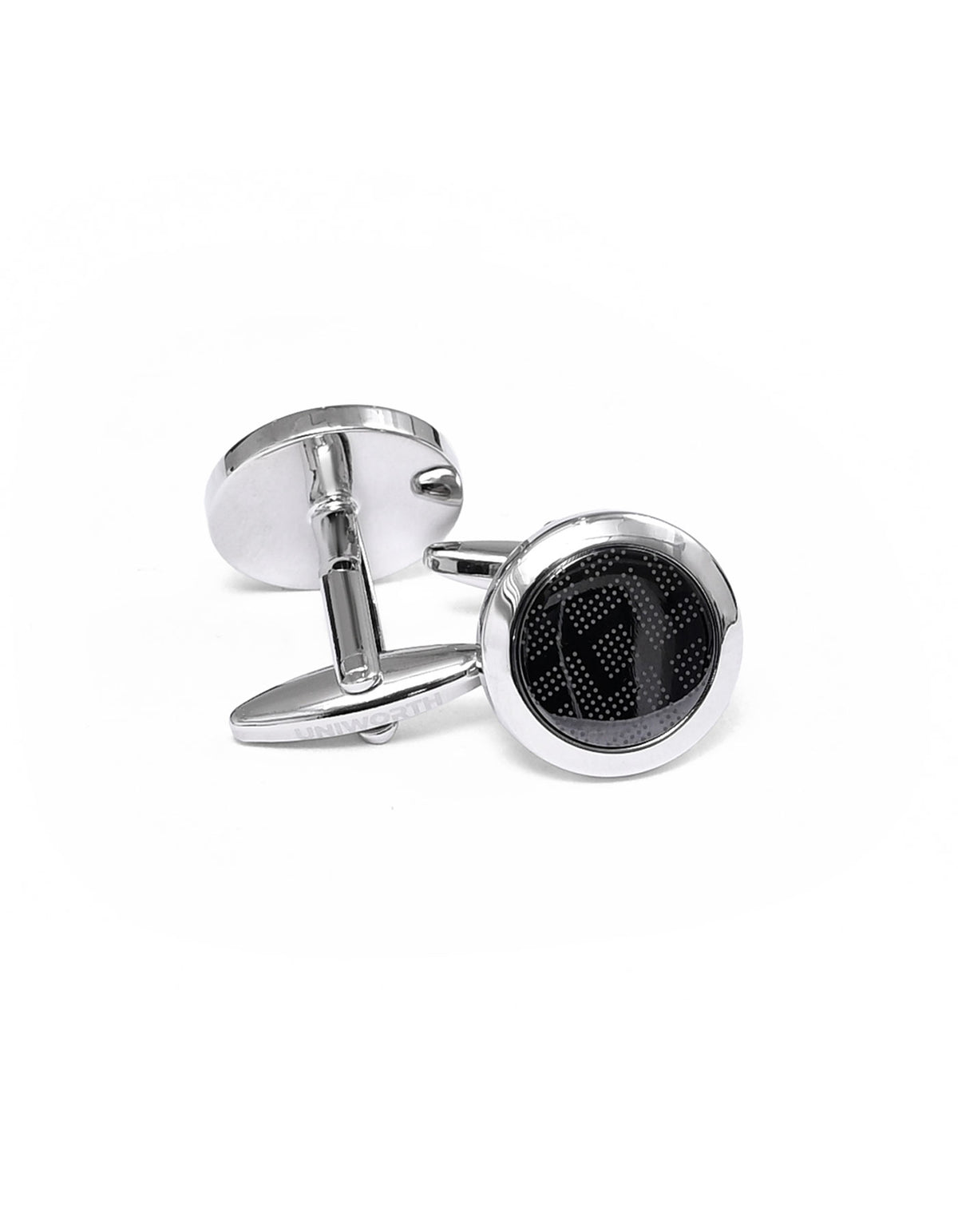 Grey Circle Cufflink