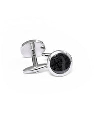 Grey Circle Cufflink
