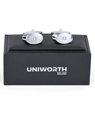 Silver Circle Cufflink