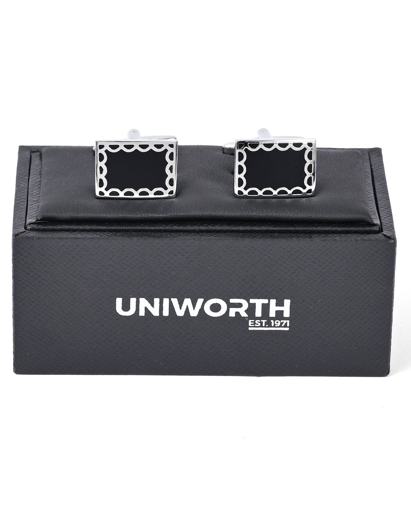 Black Rectangle Cufflink