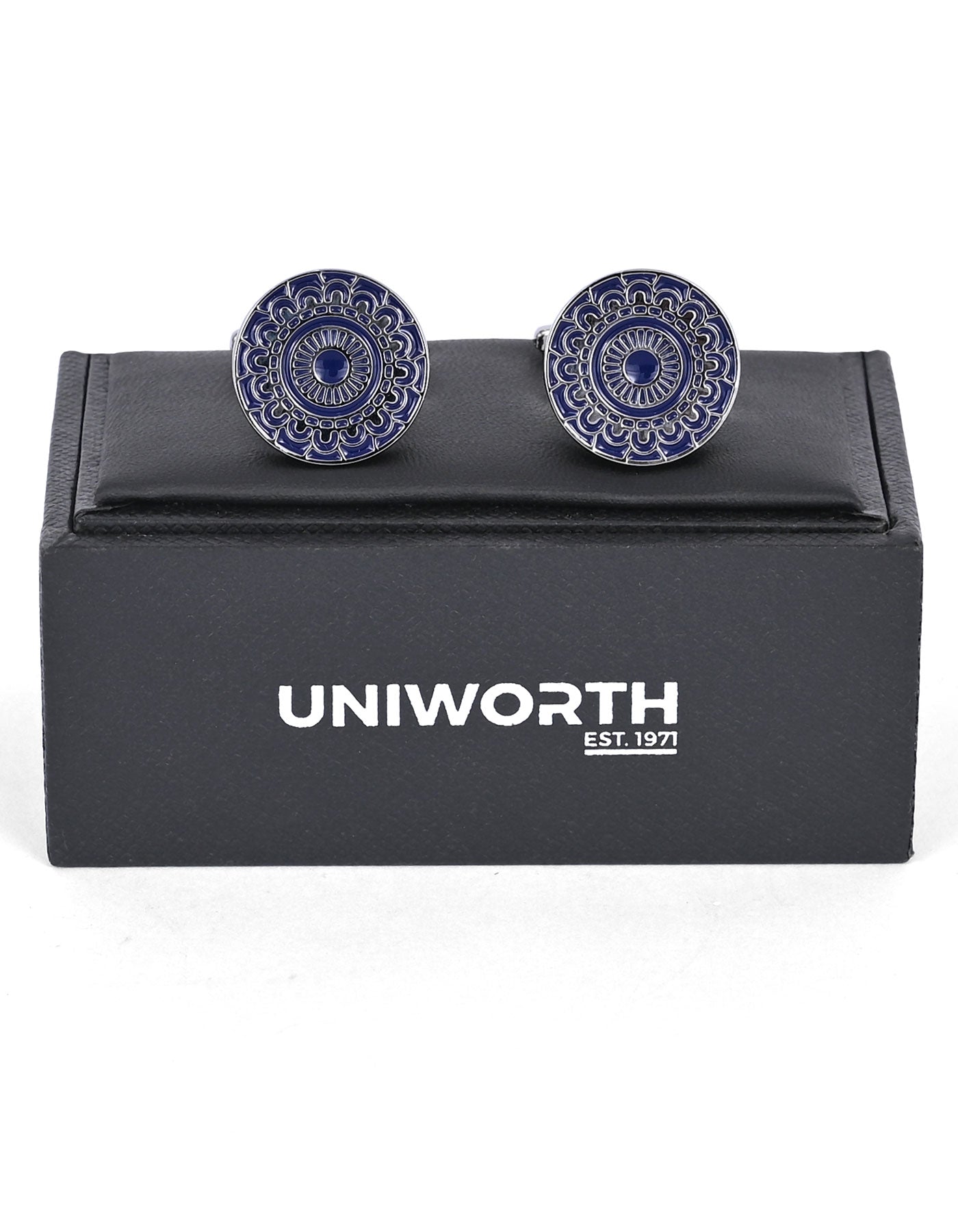 Blue Rectangle Cufflink