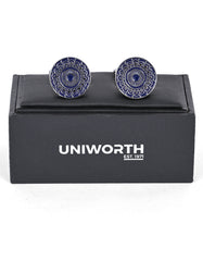 Blue Rectangle Cufflink