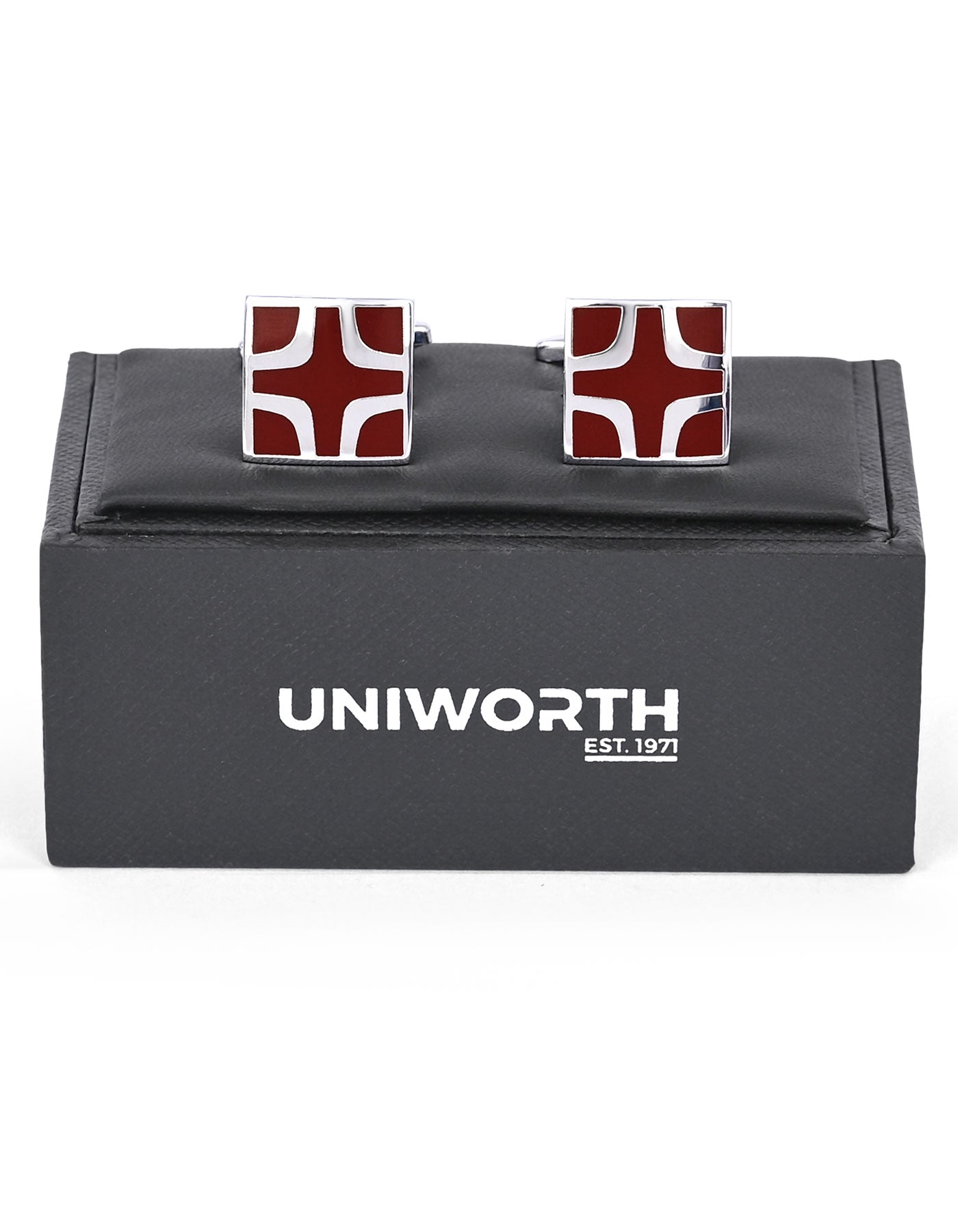 Maroon Square Cufflink