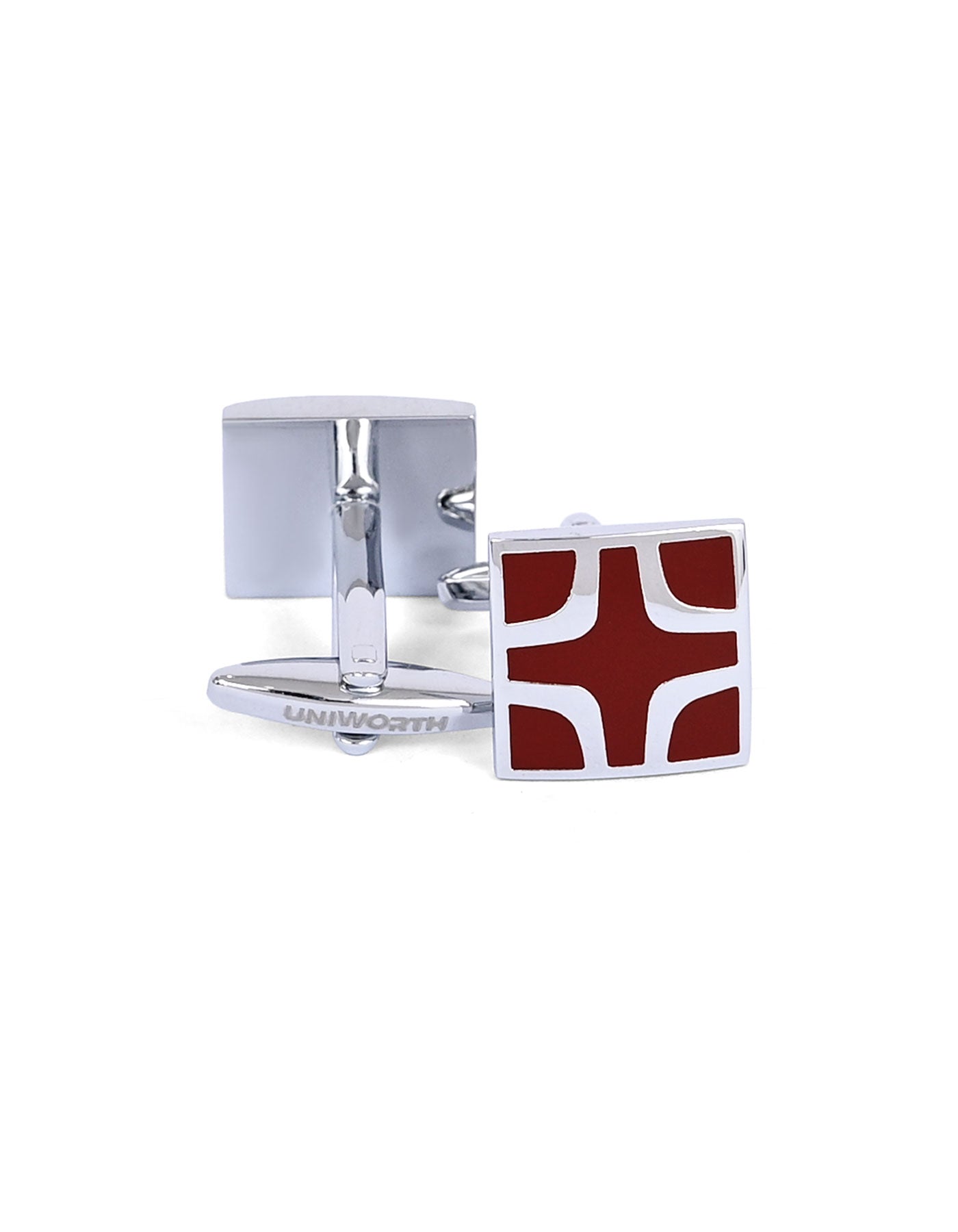 Maroon Square Cufflink