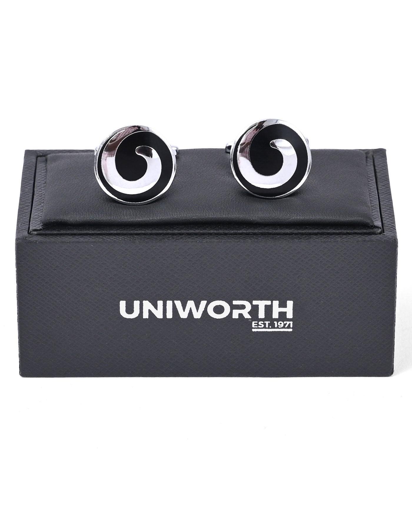 Black Circle Cufflink