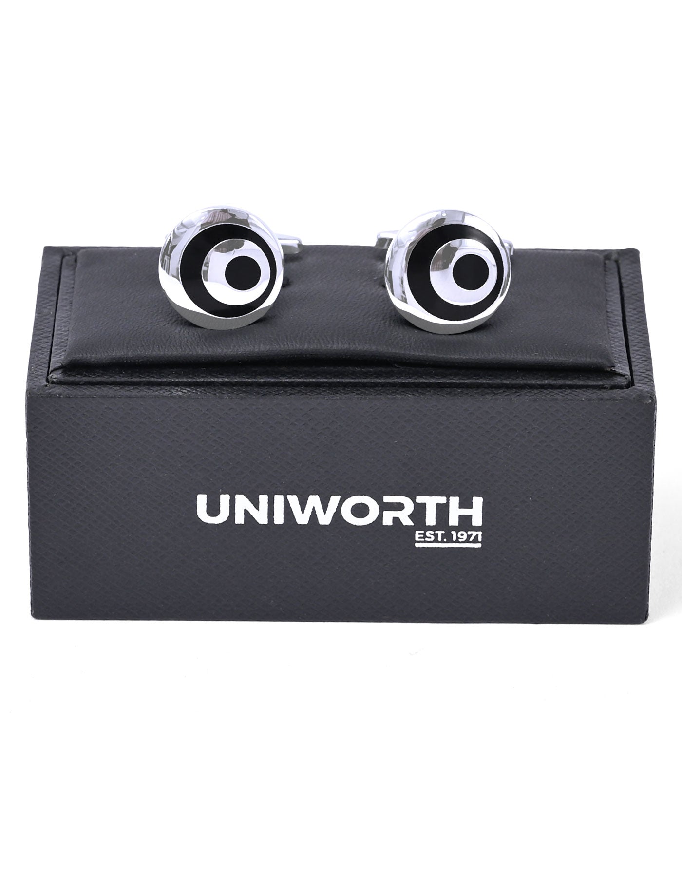 Black Circle Cufflink