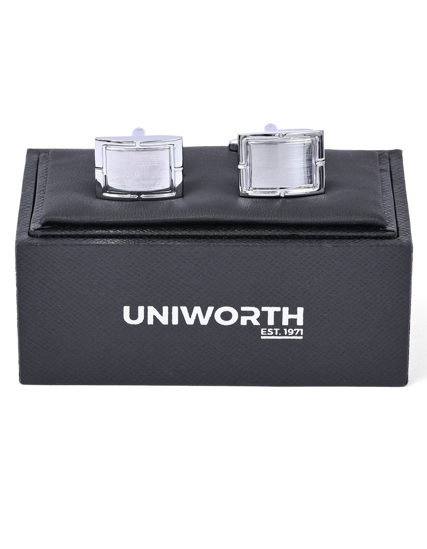 Silver Rectangle Cufflink