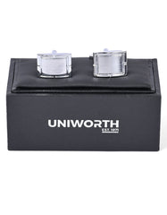 Silver Rectangle Cufflink