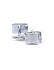 Silver Rectangle Cufflink