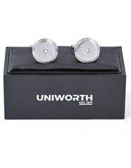 Silver Square Cufflink