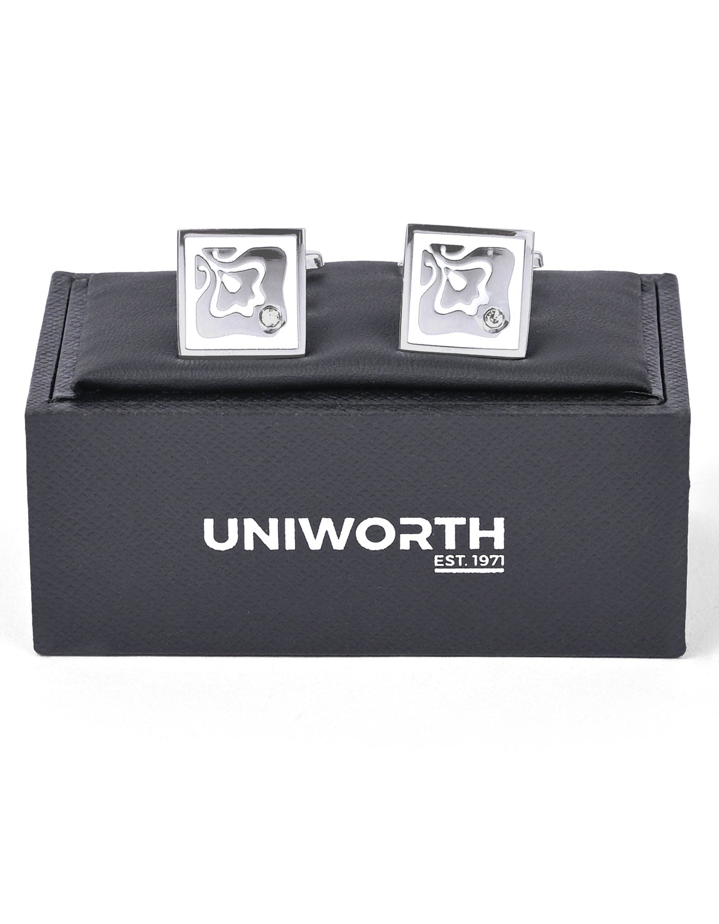 Silver Rectangle Cufflink