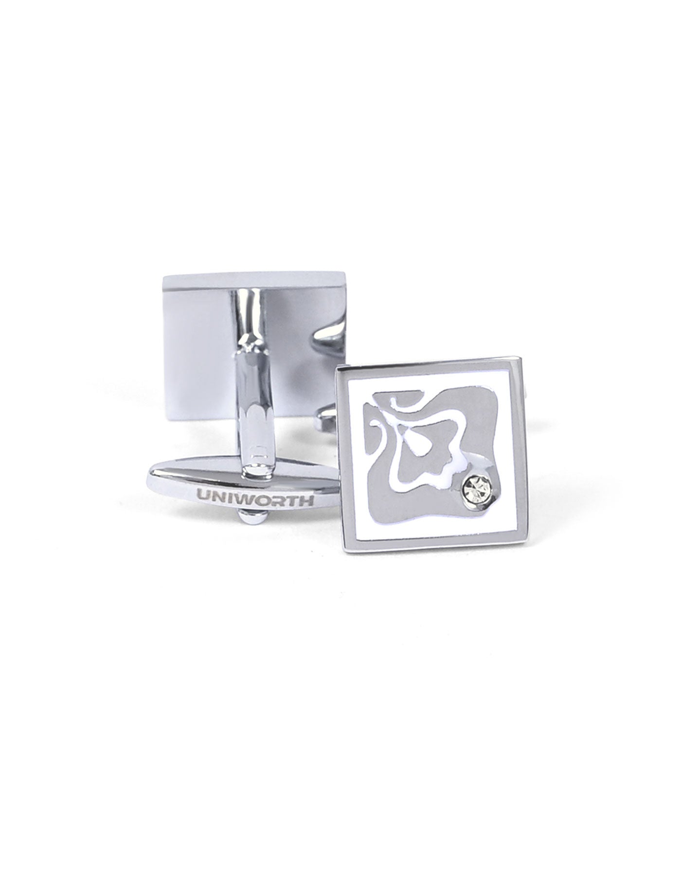 Silver Rectangle Cufflink