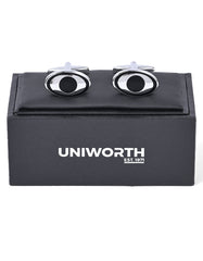 Black Oval Cufflink