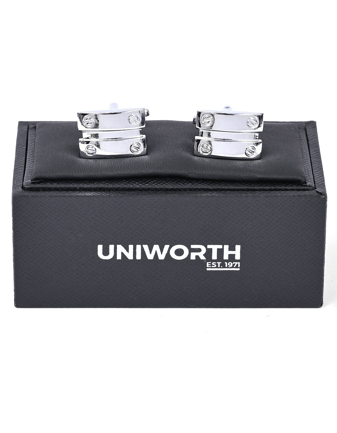Silver Rectangle Cufflink