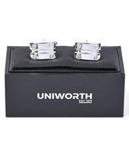 Silver Rectangle Cufflink