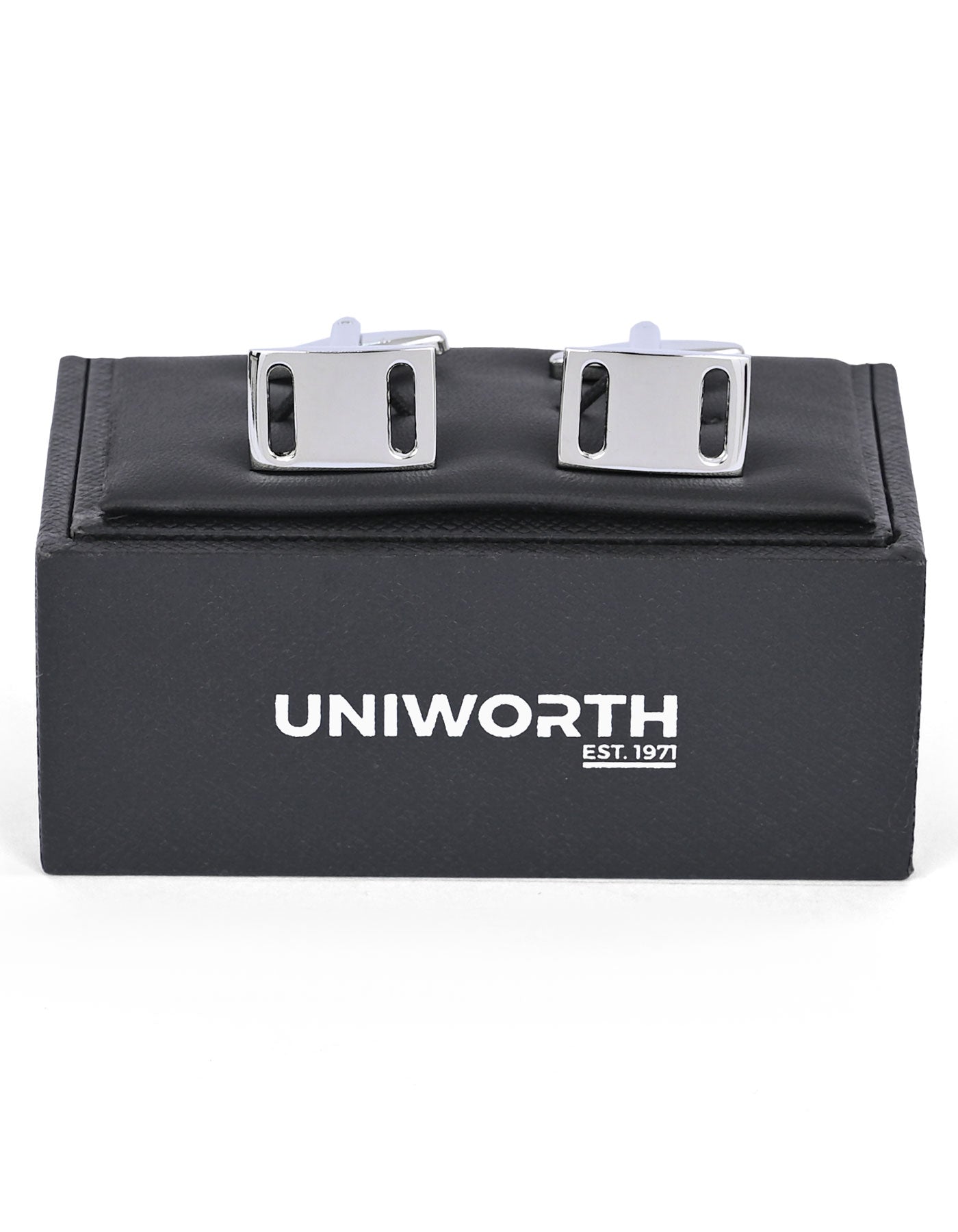 Silver Rectangle Cufflink
