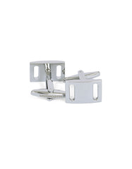 Silver Rectangle Cufflink