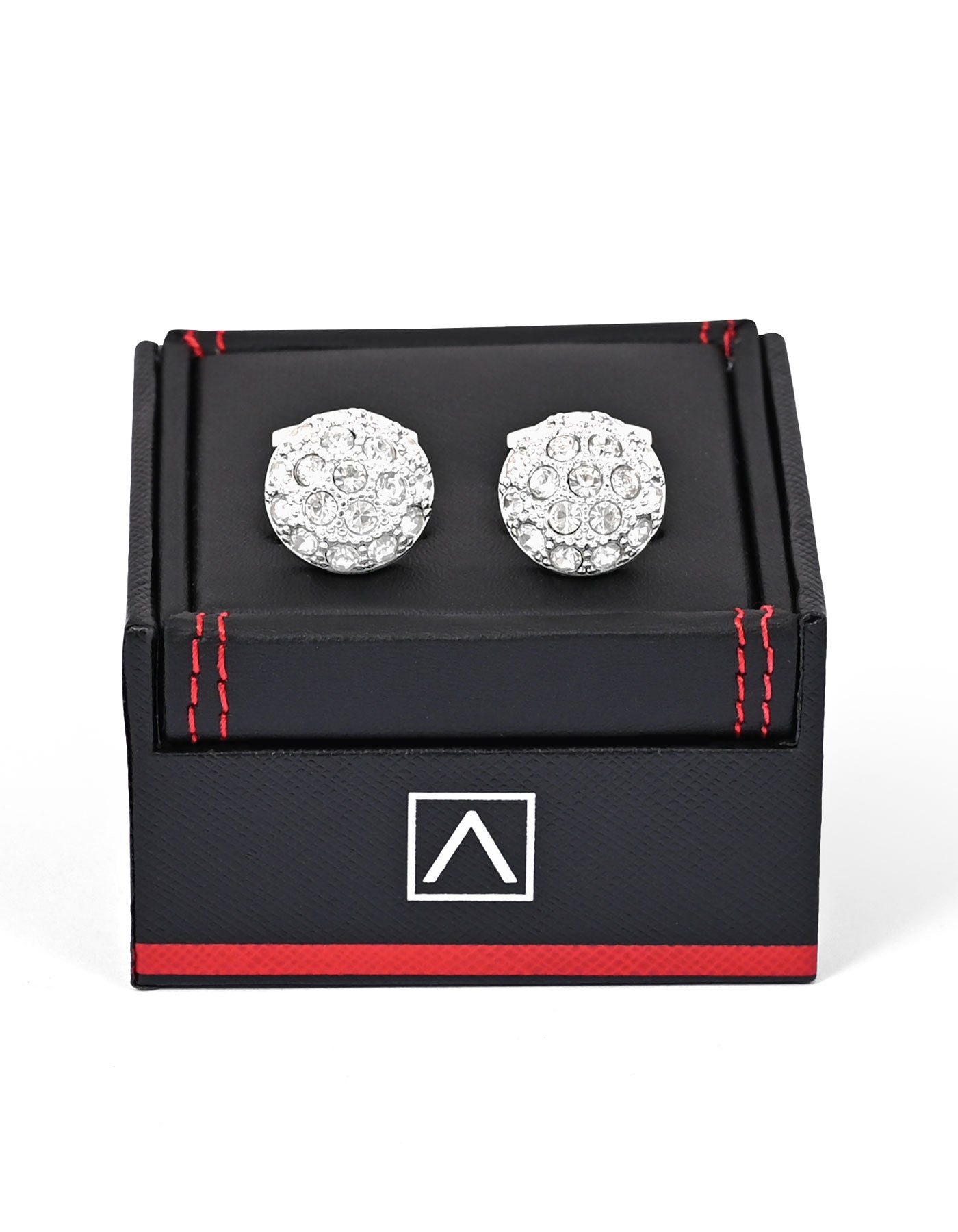 White Crystal Cufflink