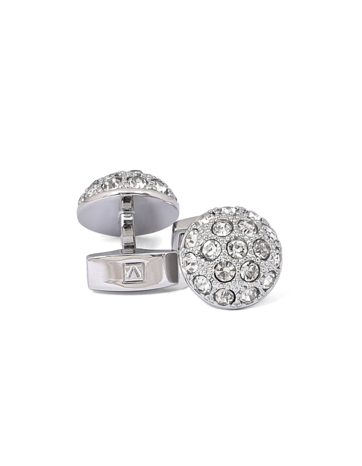 White Crystal Cufflink