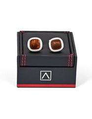 Red Enamel Cufflink