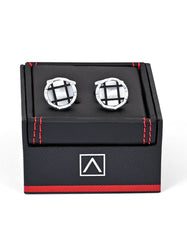 White Crystal Cufflink