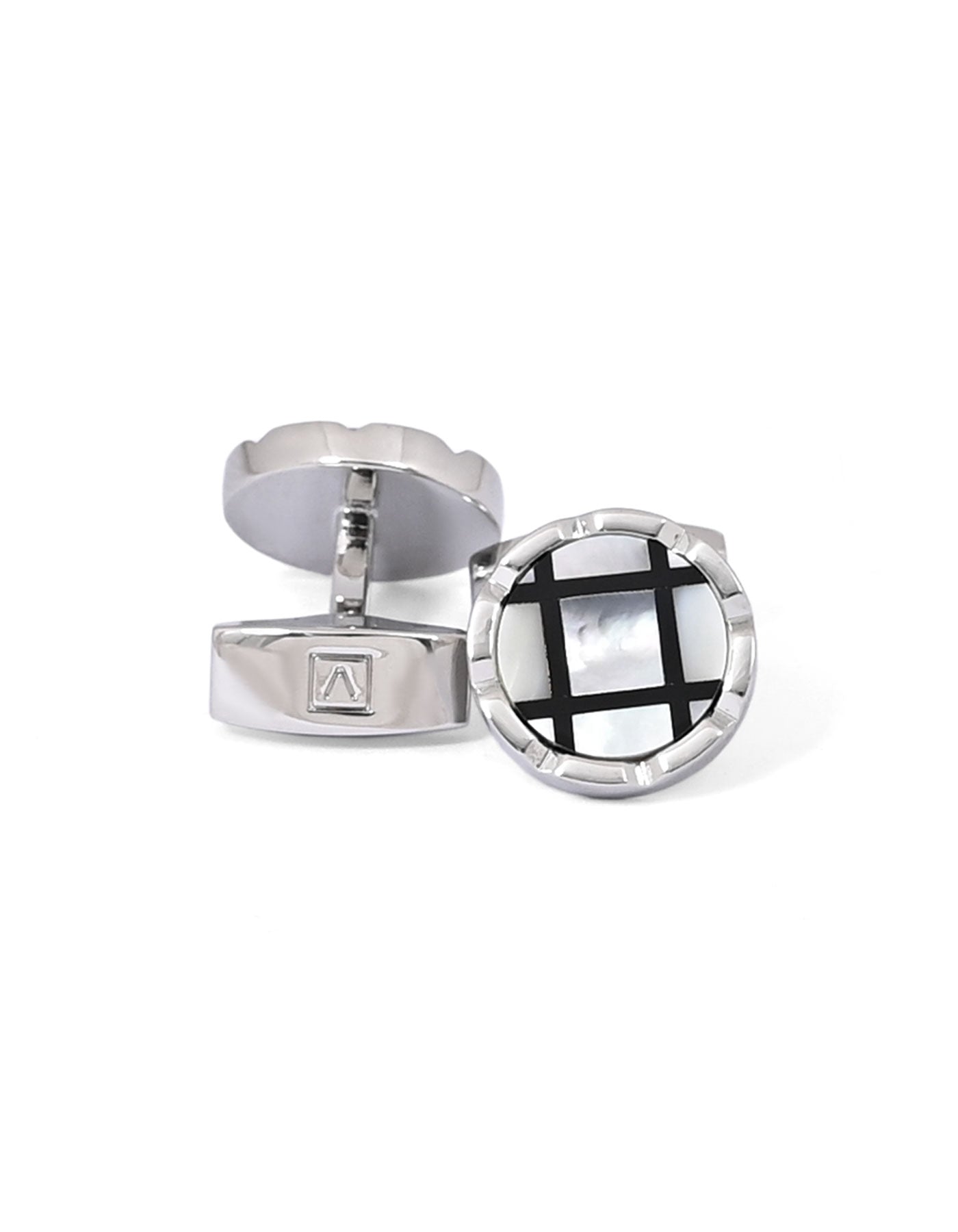 White Crystal Cufflink
