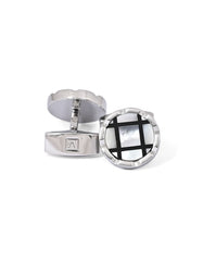 White Crystal Cufflink