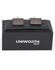 Gun Metalic Square Cufflink