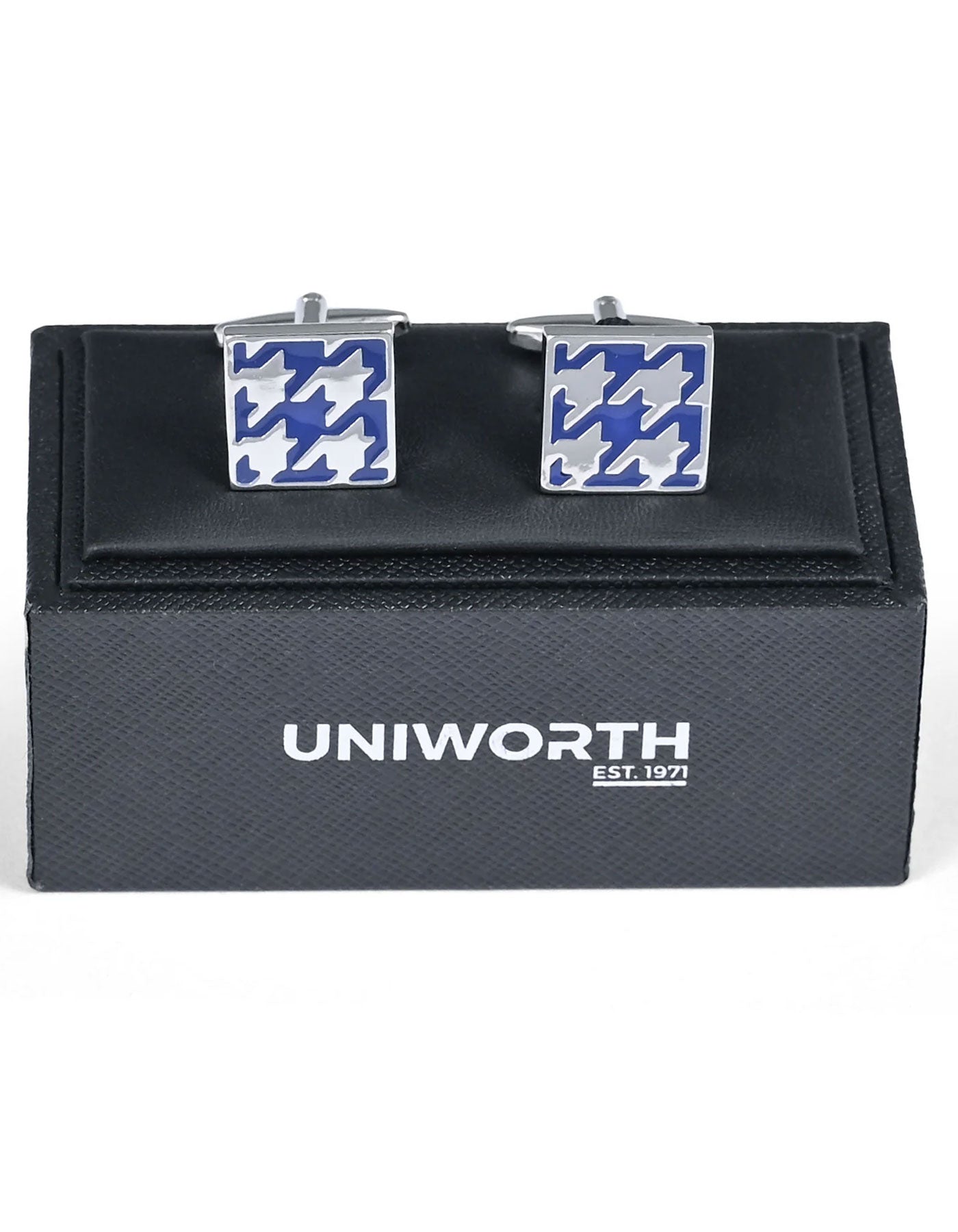 Blue Rectangle Cufflink