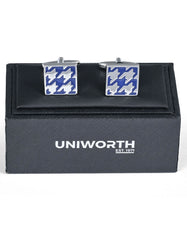 Blue Rectangle Cufflink