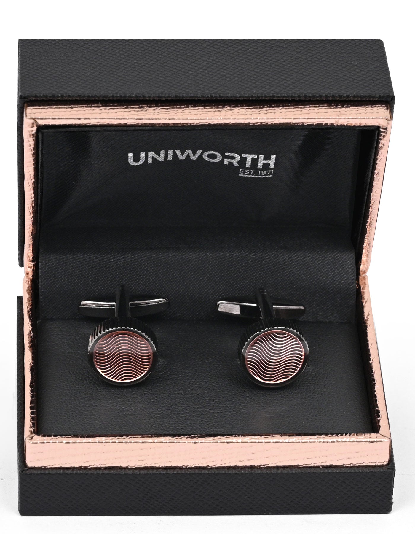 Rust Circle Cufflink
