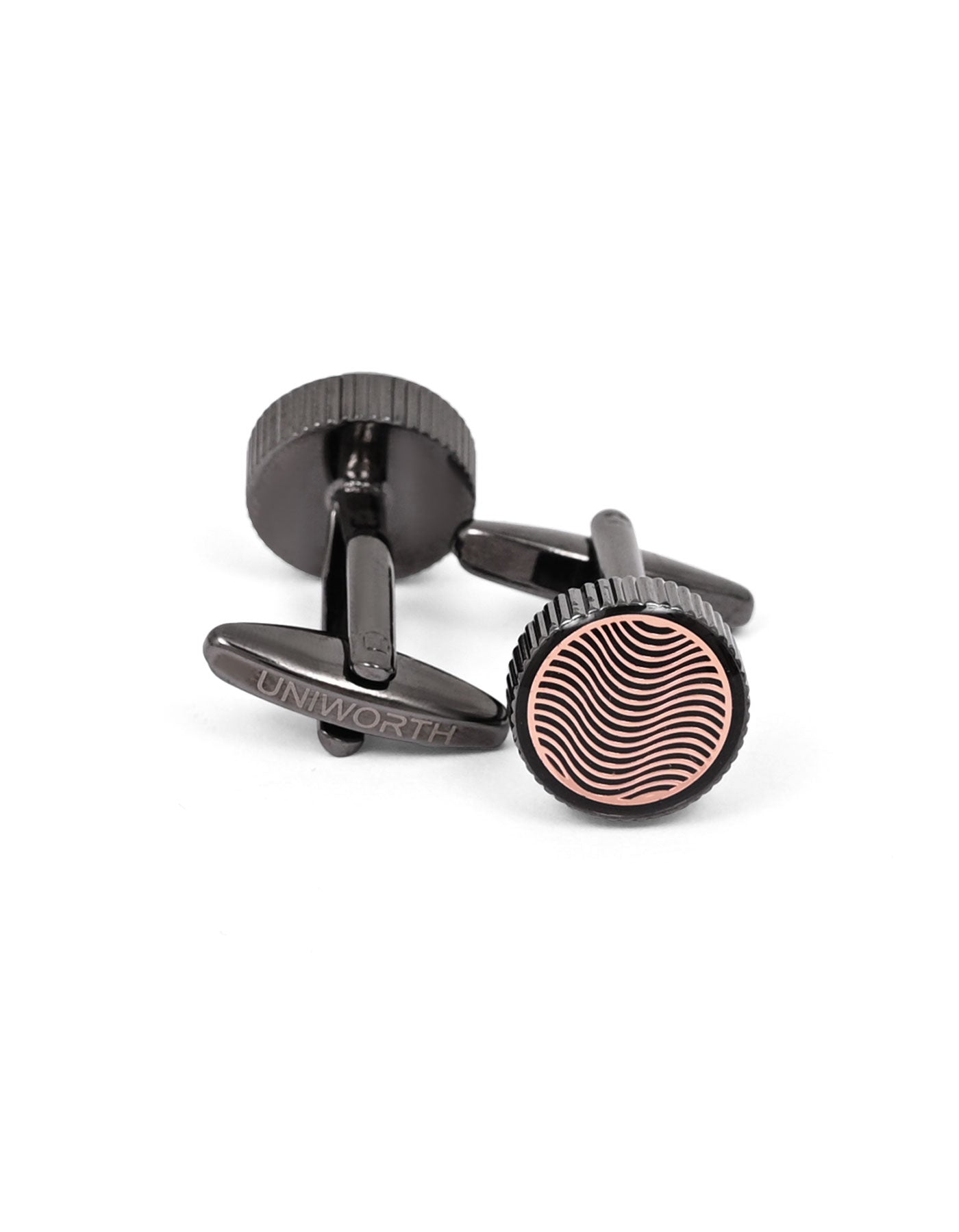 Rust Circle Cufflink