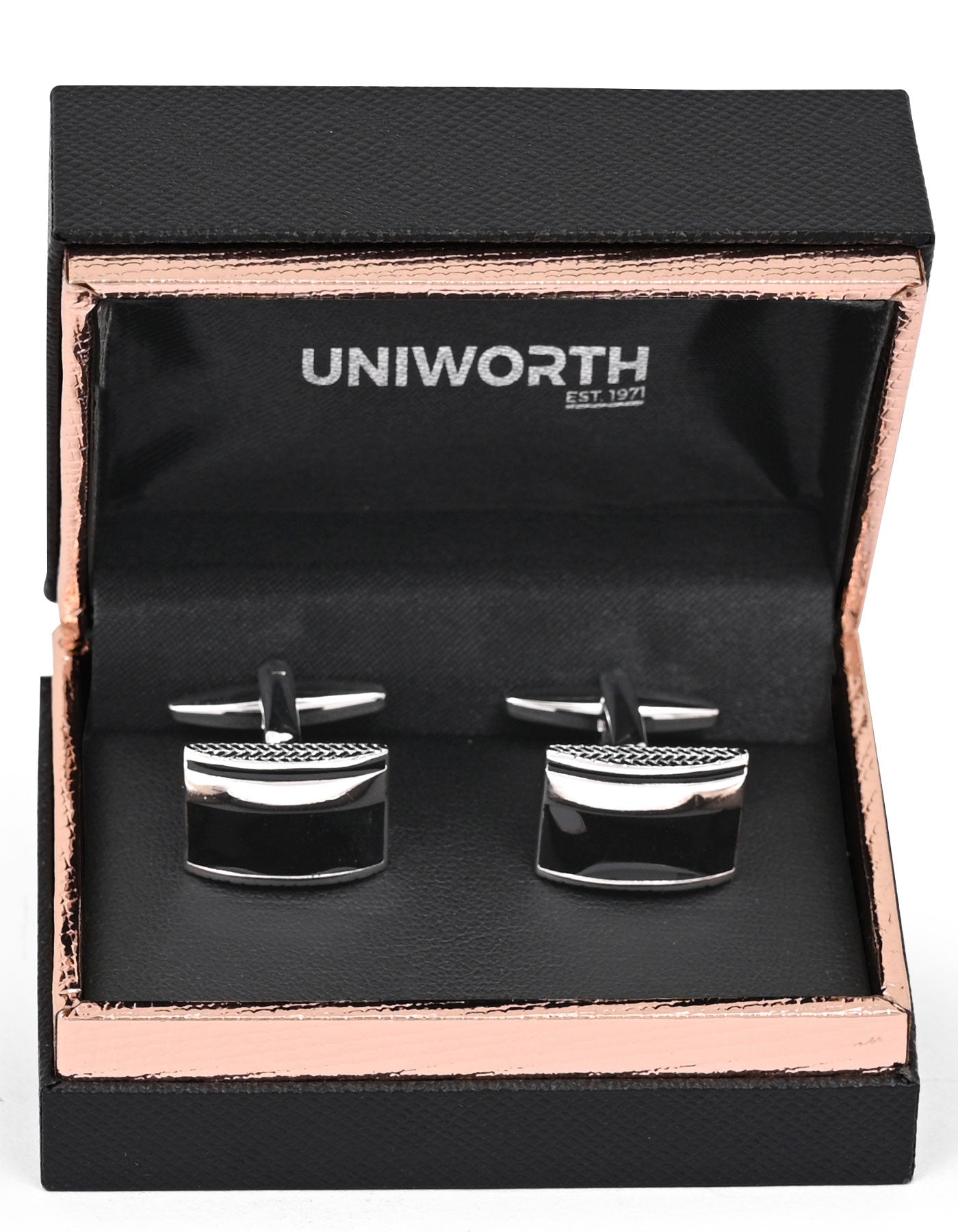 Black Rectangle Cufflink