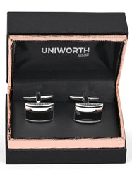 Black Rectangle Cufflink
