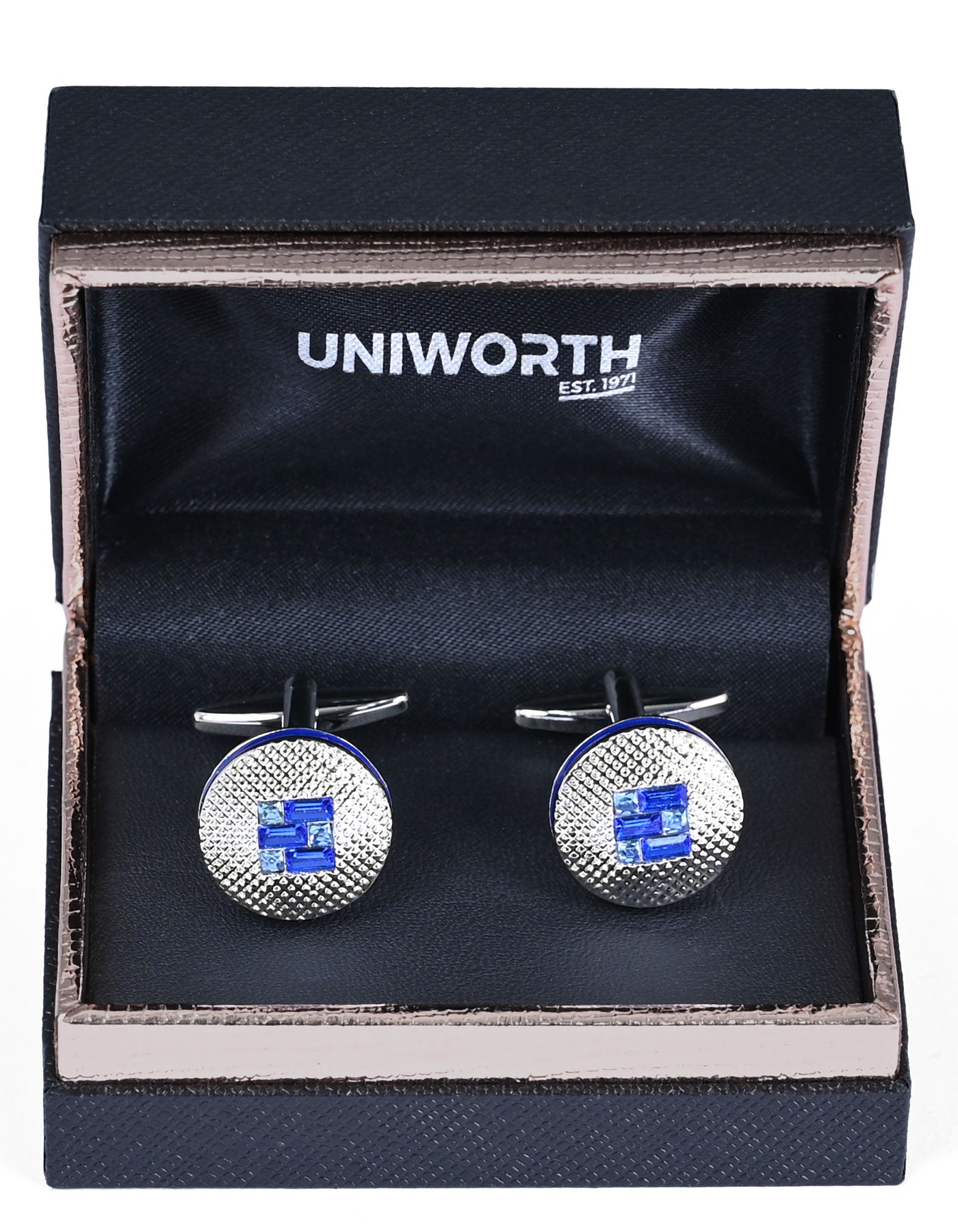 Blue Circle Cufflink