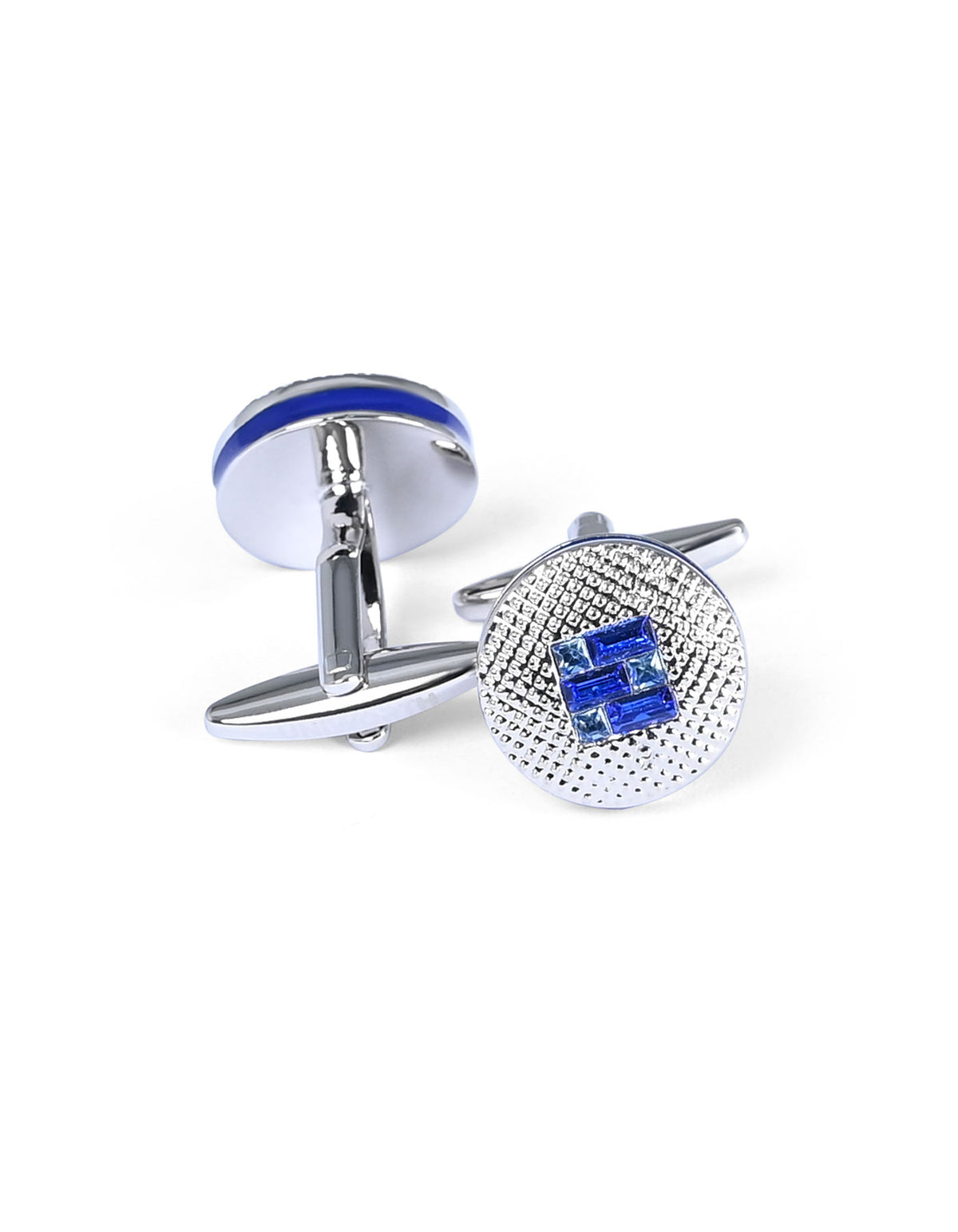 Blue Circle Cufflink