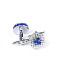 Blue Circle Cufflink