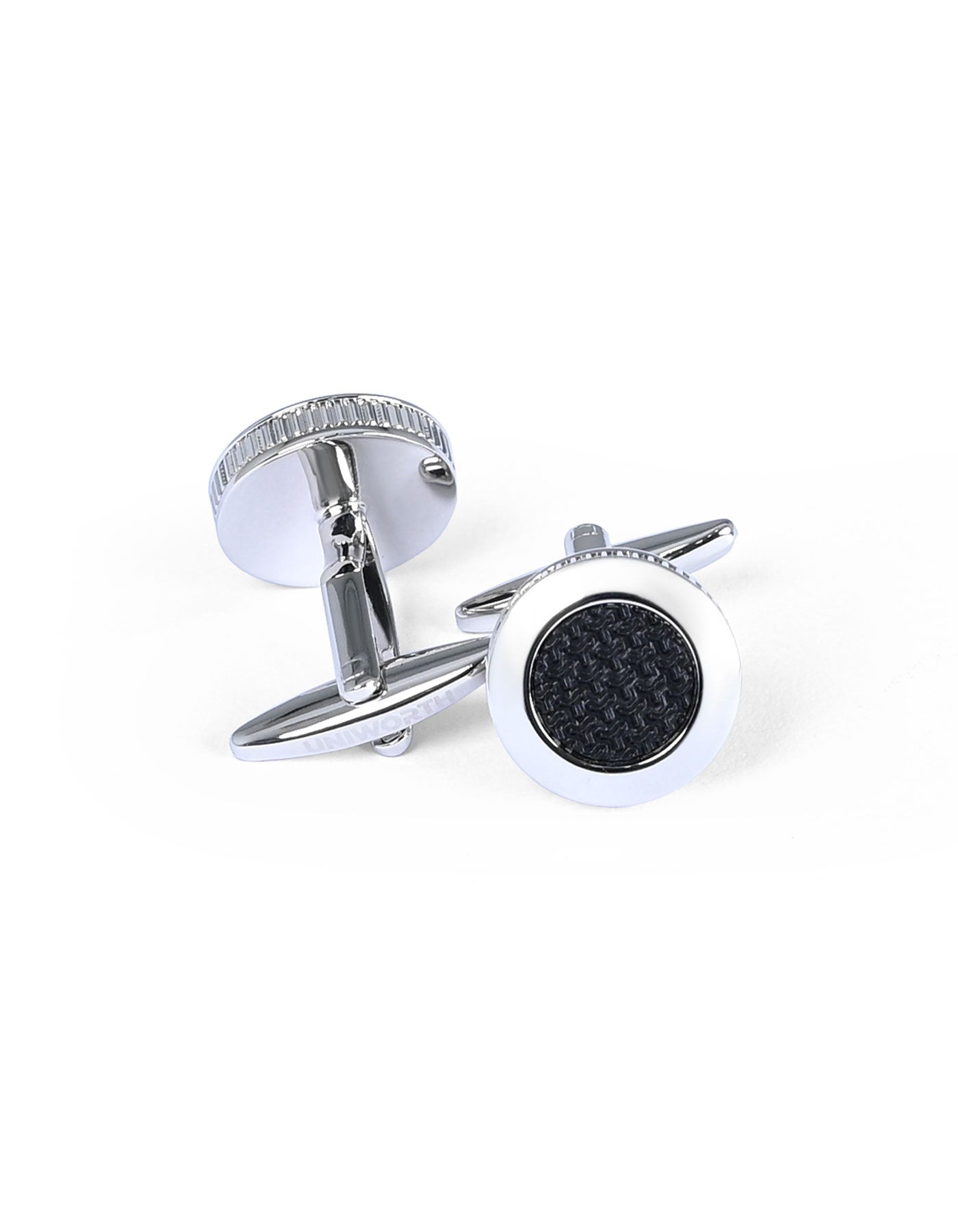 Black Circle Cufflink
