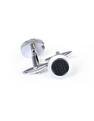 Black Circle Cufflink