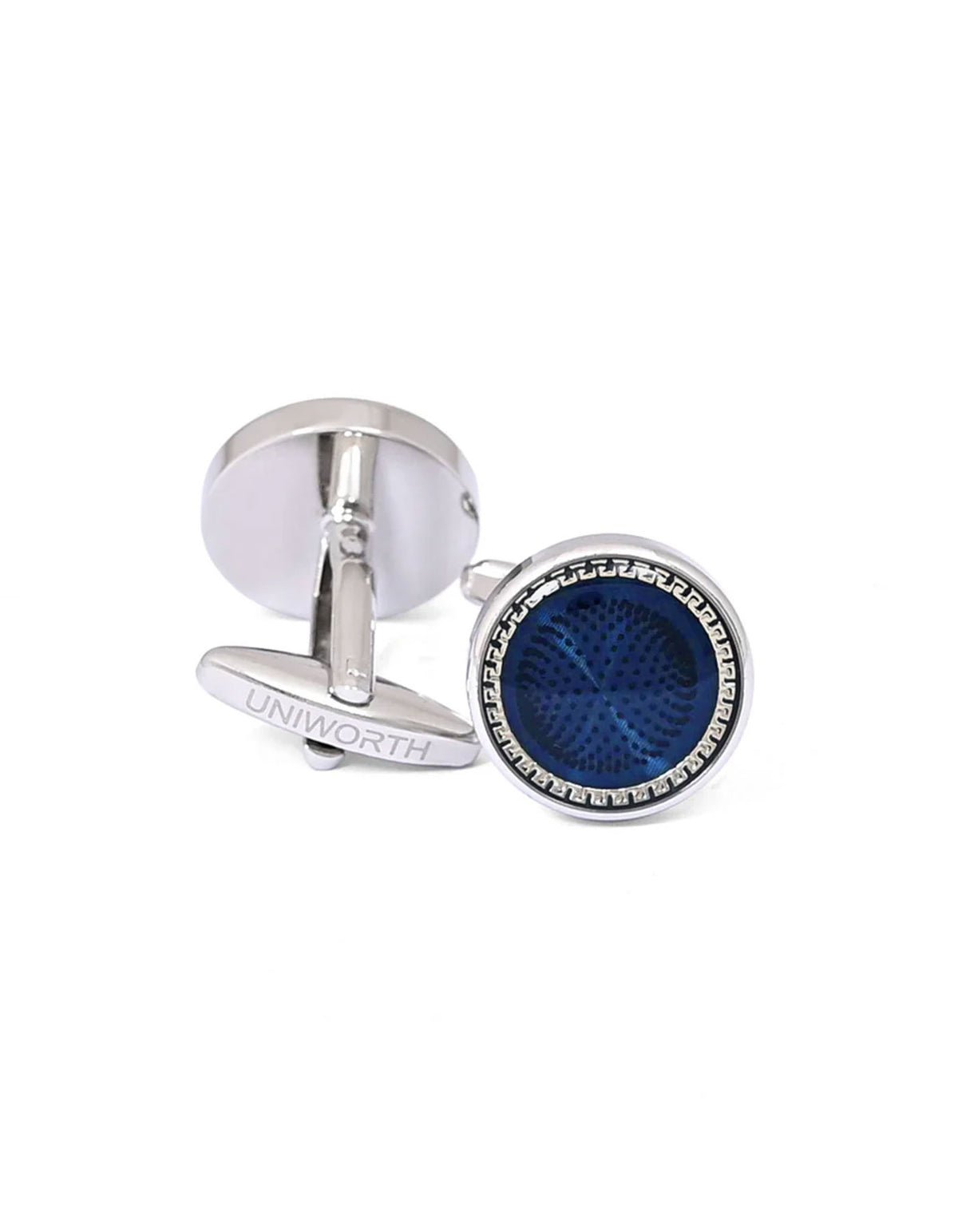 Blue Circle Cufflink