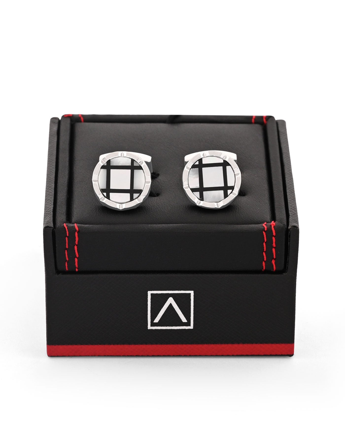 White Circle Cufflink