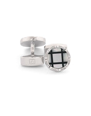 White Circle Cufflink
