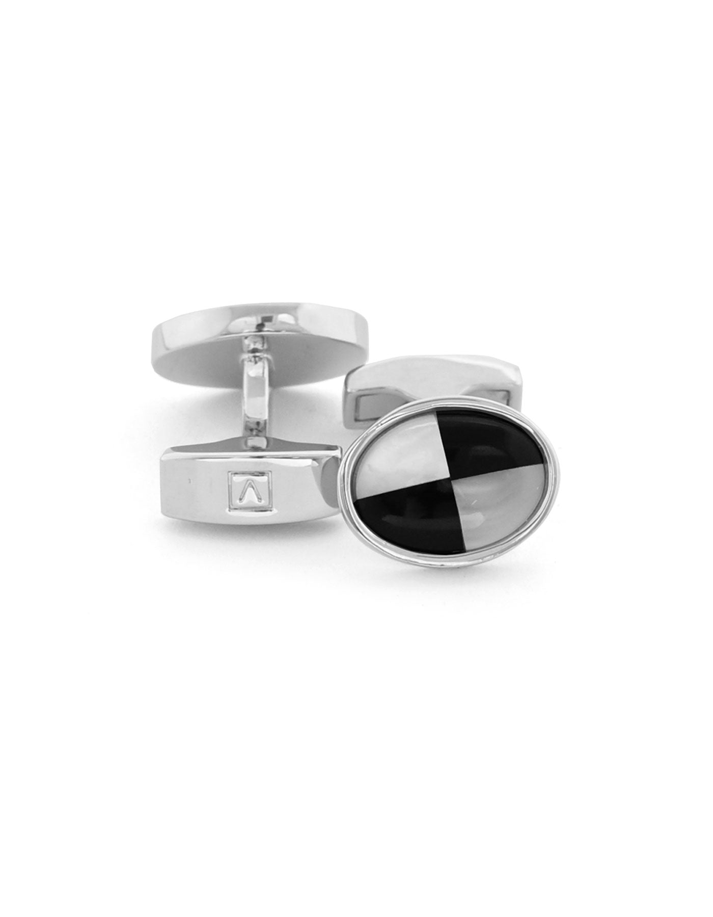 White Circle Cufflink