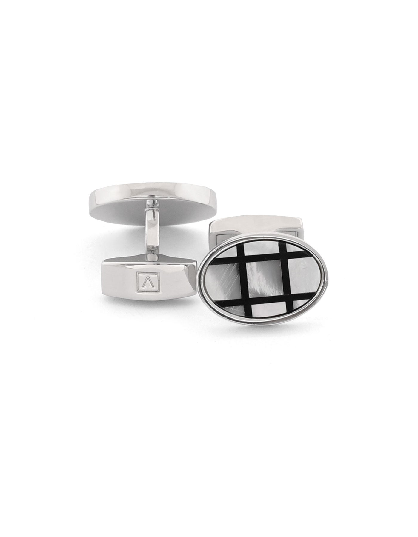 White Circle Cufflink