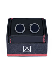 Blue Circle Cufflink