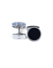 Blue Circle Cufflink