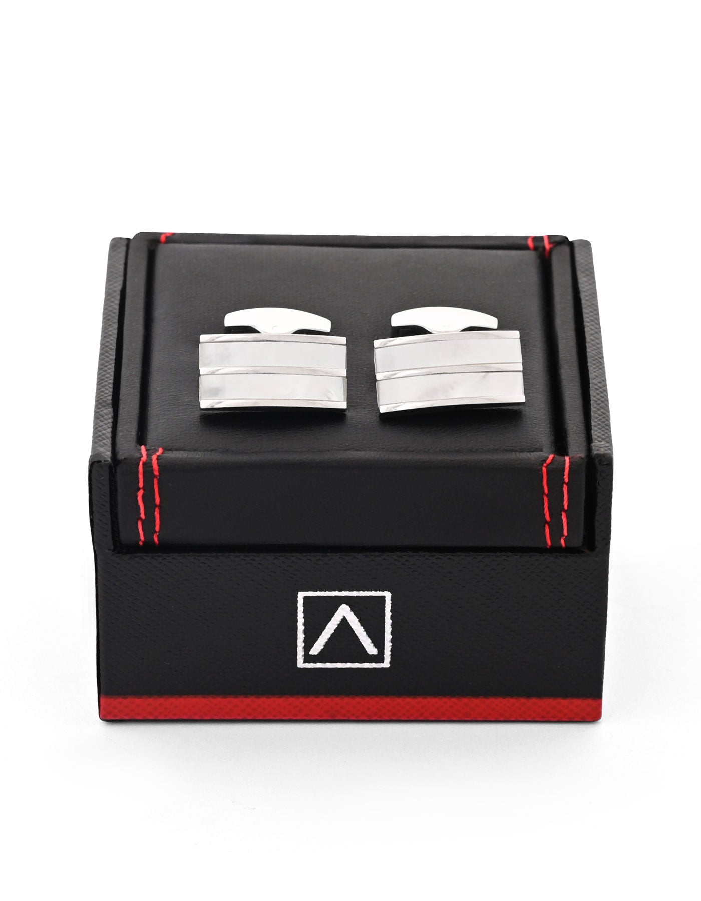 Silver Rectangle Cufflink