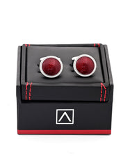 Maroon Stone Cufflink