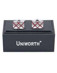 Silver Rectangle Cufflink