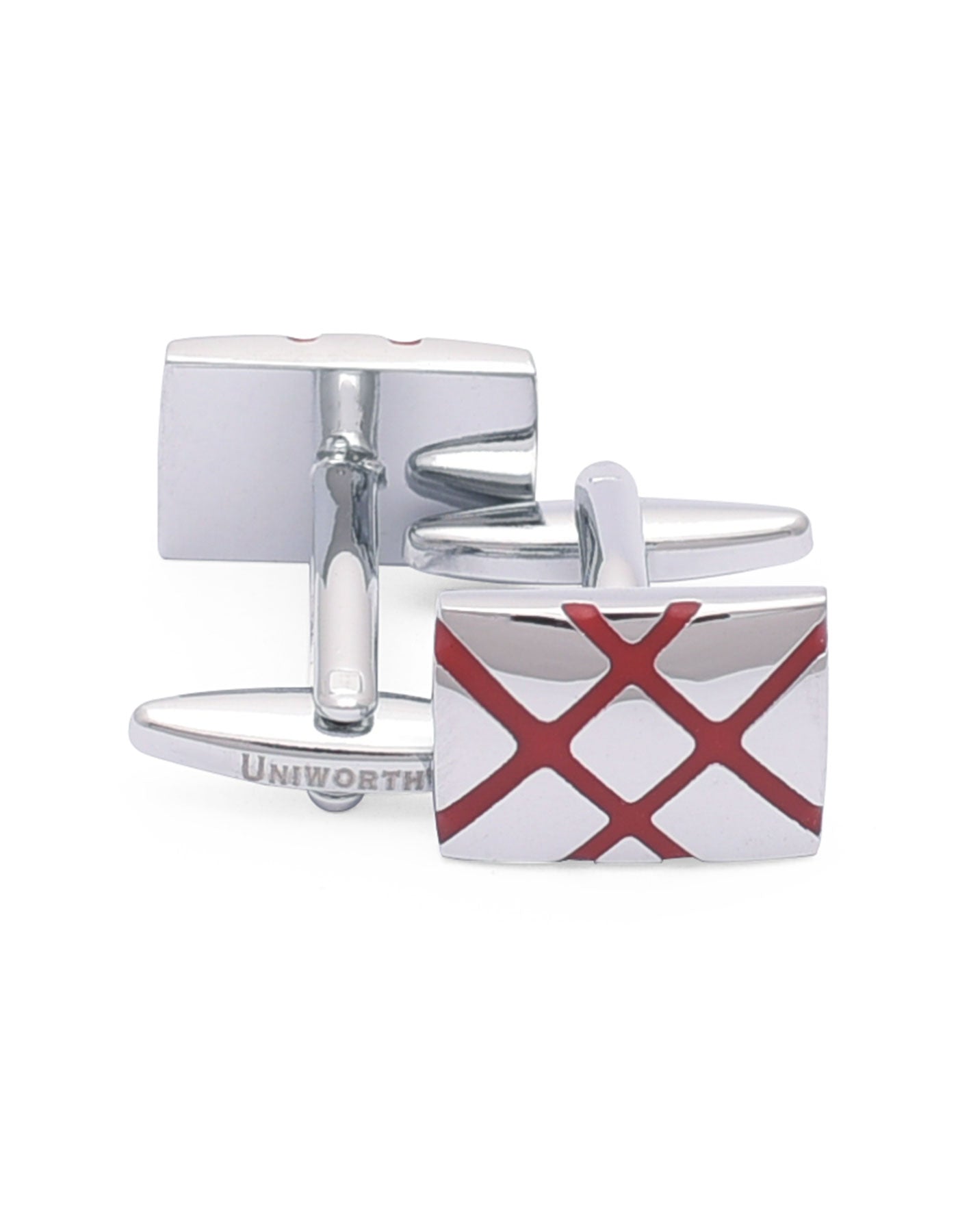 Silver Rectangle Cufflink